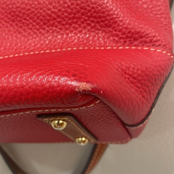 Dooney &. Bourke Red Chealsea Tote Shopper Purse - Picture 5 of 15